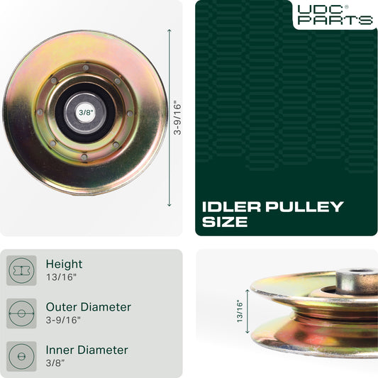 UDC Parts 127783 Idler Pulley / Replaces OEM Part for AYP Husqvarna 127783 139245 532139245 532127783 532139245 Products -  UDC Parts 127783 Idler Pulley / Replaces OEM Part for AYP Husqvarna 127783 139245 532139245 532127783 532139245