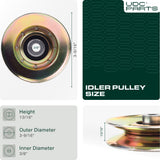 UDC Parts 127783 Idler Pulley / Replaces OEM Part for AYP Husqvarna 127783 139245 532139245 532127783 532139245  UDC Parts 127783 Idler Pulley / Replaces OEM Part for AYP Husqvarna 127783 139245 532139245 532127783 532139245