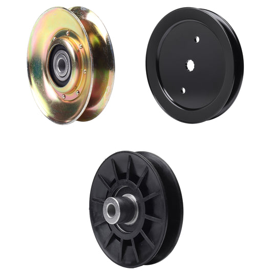 UDC Parts Mower Kit / Pulley 127783 + Pulley 195945 + Pulley 532194326 / Fits Husqvarna CTH163T TS146X MOWER PARTS - UDC Parts Mower Kit / Pulley 127783 + Pulley 195945 + Pulley 532194326 / Fits Husqvarna CTH163T TS146X