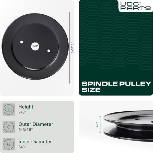 UDC Parts 532129861 Idler Pulley / 42 48 54 inch deck / for Craftsman Husqvarna Poulan 129861 153535 173436 177865 532173436 532153535  UDC Parts 532129861 Idler Pulley / 42 48 54 inch deck / for Craftsman Husqvarna Poulan 129861 153535 173436 177865 532173436 532153535