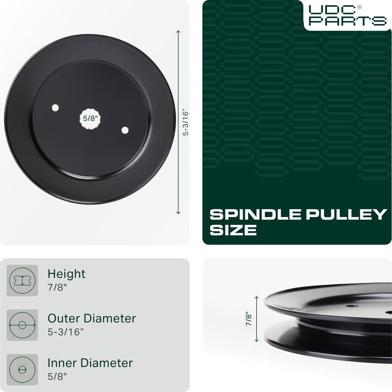 UDC Parts 532129861 Idler Pulley / 42 48 54 inch deck / for Craftsman Husqvarna Poulan 129861 153535 173436 177865 532173436 532153535 Mower Pulleys -  UDC Parts 532129861 Idler Pulley / 42 48 54 inch deck / for Craftsman Husqvarna Poulan 129861 153535 173436 177865 532173436 532153535