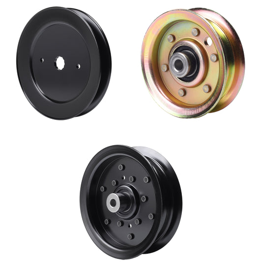 UDC Parts Mower Kit / Pulley 129861 + Pulley 532196106 + Pulley 173437 / Fits Husqvarna YTH2042 XP MOWER PARTS - UDC Parts Mower Kit / Pulley 129861 + Pulley 532196106 + Pulley 173437 / Fits Husqvarna YTH2042 XP
