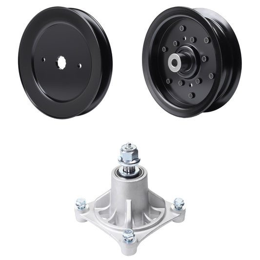 UDC Parts Mower Kit / Pulley 129861 + Pulley 532196106 + Spindle 532174356 / Fits Husqvarna LSZ4622 LSZ5422 LSZ5424 RZ4219 RZ4619 RZ4620 RZ5422 RZ5424 MOWER PARTS - UDC Parts Mower Kit / Pulley 129861 + Pulley 532196106 + Spindle 532174356 / Fits Husqvarna LSZ4622 LSZ5422 LSZ5424 RZ4219 RZ4619 RZ4620 RZ5422 RZ5424