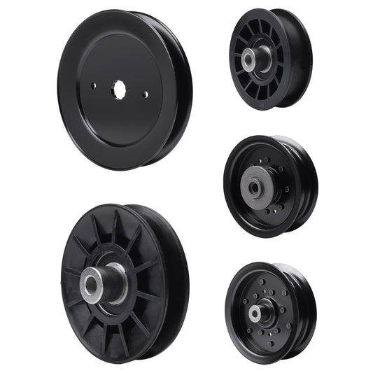 UDC Parts Mower Kit / Pulley 532129861 + Pulley 532194326 + Pulley 532194327 + Pulley 532196104 + Pulley 532196106 / Fits Husqvarna YT42DXL YT42DXLS YTH2642TDF MOWER PARTS - UDC Parts Mower Kit / Pulley 532129861 + Pulley 532194326 + Pulley 532194327 + Pulley 532196104 + Pulley 532196106 / Fits Husqvarna YT42DXL YT42DXLS YTH2642TDF