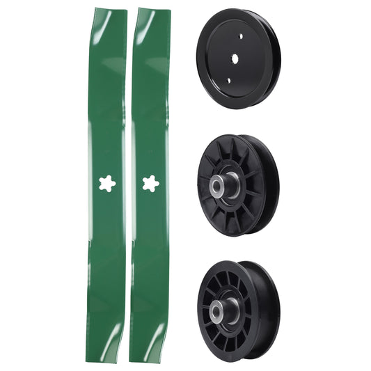 UDC Parts Mower Kit / Pulley 195945 + Pulley 532194326 + Pulley 532194327 + 2 Pack Blades 134149 / Fits Poulan Pro PB145G42 PB15542LT PB175A42LT PB175A46 PB175G42 PB185A42 PB195A46LT PB195H42LT MOWER PARTS - UDC Parts Mower Kit / Pulley 195945 + Pulley 532194326 + Pulley 532194327 + 2 Pack Blades 134149 / Fits Poulan Pro PB145G42 PB15542LT PB175A42LT PB175A46 PB175G42 PB185A42 PB195A46LT PB195H42LT