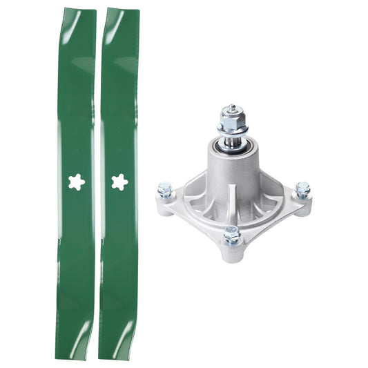 UDC Parts Mower Kit / Spindle 532174356 + 2 Pack Blades 134149 / Fits Jonsered LT2122A2 MOWER PARTS - UDC Parts Mower Kit / Spindle 532174356 + 2 Pack Blades 134149 / Fits Jonsered LT2122A2