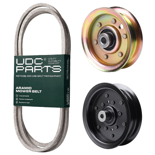 UDC Parts Mower Kit / Belt 144959 + Pulley 532196106 + Pulley 173437 / Fits Husqvarna YTH2042 XP MOWER PARTS - UDC Parts Mower Kit / Belt 144959 + Pulley 532196106 + Pulley 173437 / Fits Husqvarna YTH2042 XP