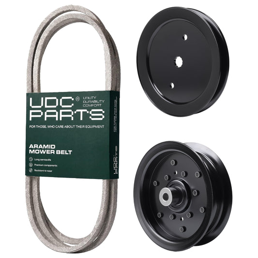 UDC Parts Mower Kit / Belt 405143 + Pulley 195945 + Pulley 532196106 / Fits RedMax YT1846 YT2246 MOWER PARTS - UDC Parts Mower Kit / Belt 405143 + Pulley 195945 + Pulley 532196106 / Fits RedMax YT1846 YT2246