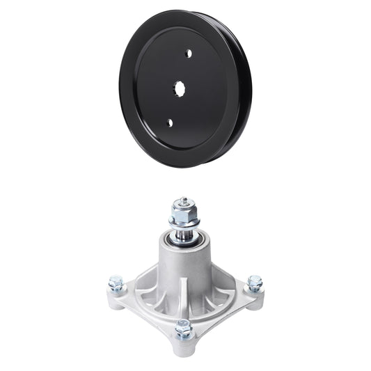 UDC Parts Mower Kit / Pulley 195945 + Spindle 532174356 / Fits Husqvarna RZ4219 Z4218 Z4219 MOWER PARTS - UDC Parts Mower Kit / Pulley 195945 + Spindle 532174356 / Fits Husqvarna RZ4219 Z4218 Z4219