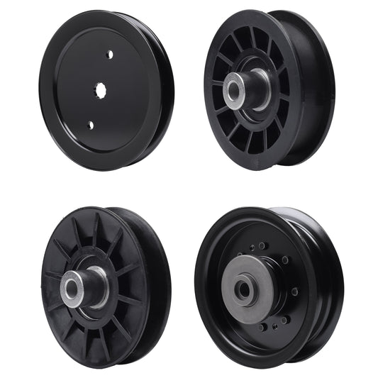 UDC Parts Mower Kit / Pulley 195945 + Pulley 532194326 + Pulley 532196106 + Pulley 532194327 / Fits Poulan Pro PB145G42 PB15542LT PB175A42LT PB175A46 PB175G42 PB185A42 PB185A46LT PB18VA46 PB19546LT MOWER PARTS - UDC Parts Mower Kit / Pulley 195945 + Pulley 532194326 + Pulley 532196106 + Pulley 532194327 / Fits Poulan Pro PB145G42 PB15542LT PB175A42LT PB175A46 PB175G42 PB185A42 PB185A46LT PB18VA46 PB19546LT