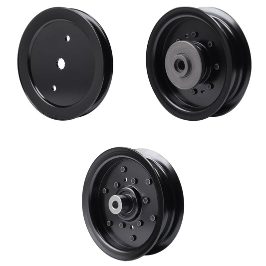 UDC Parts Mower Kit / Pulley 195945 + Pulley 532196104 + Pulley 532196106 / Fits Husqvarna Royal 49 YTH23V42 MOWER PARTS - UDC Parts Mower Kit / Pulley 195945 + Pulley 532196104 + Pulley 532196106 / Fits Husqvarna Royal 49 YTH23V42