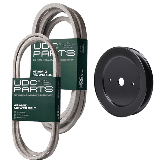 UDC Parts Mower Kit / Belt 130969 + Belt 196103 + Pulley 129861 / Fits Statesman SOGT26H54 MOWER PARTS - UDC Parts Mower Kit / Belt 130969 + Belt 196103 + Pulley 129861 / Fits Statesman SOGT26H54