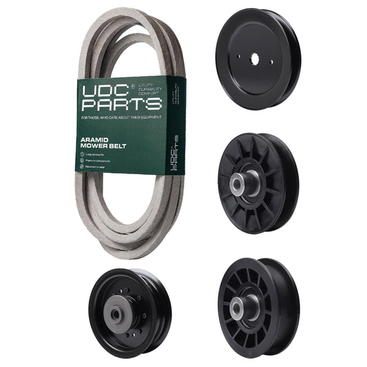 UDC Parts Mower Kit / Belt 196103 + Pulley 129861 + Pulley 532194326 + Pulley 532196106 + Pulley 532194327 / Fits Statesman SOGT26H54 MOWER PARTS - UDC Parts Mower Kit / Belt 196103 + Pulley 129861 + Pulley 532194326 + Pulley 532196106 + Pulley 532194327 / Fits Statesman SOGT26H54
