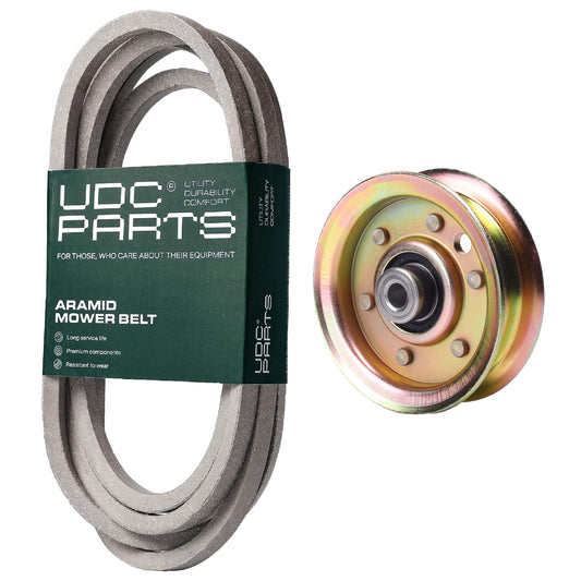 UDC Parts Mower Kit / Belt 539109243 + Pulley 173437 / Fits Husqvarna LTH1542 MOWER PARTS - UDC Parts Mower Kit / Belt 539109243 + Pulley 173437 / Fits Husqvarna LTH1542