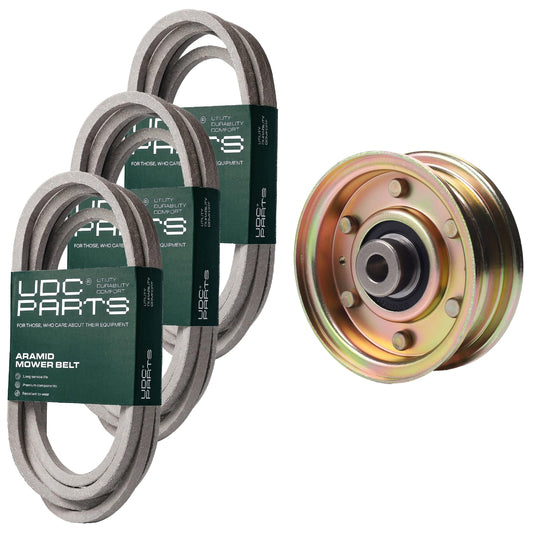 UDC Parts Mower Kit / Belt 754-04033 + Belt 754-0642 + Belt 954-04153 + Pulley 756-04224 / Fits Columbia Q816H Q816K MOWER PARTS - UDC Parts Mower Kit / Belt 754-04033 + Belt 754-0642 + Belt 954-04153 + Pulley 756-04224 / Fits Columbia Q816H Q816K
