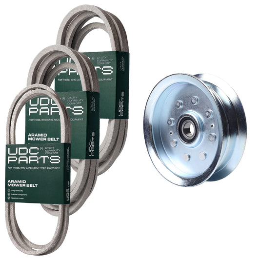 UDC Parts Mower Kit / Belt 754-04033 + Belt 754-04060 + Belt 754-04118 + Pulley GY20629 / Fits Yard-Man LT-46 MOWER PARTS - UDC Parts Mower Kit / Belt 754-04033 + Belt 754-04060 + Belt 754-04118 + Pulley GY20629 / Fits Yard-Man LT-46