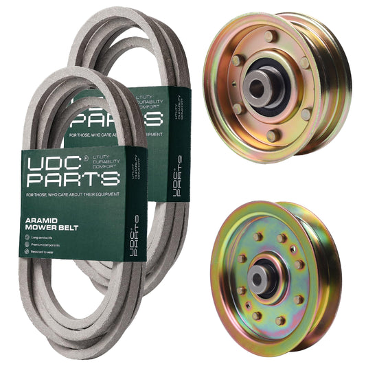 UDC Parts Mower Kit / Belt 754-04033 + Belt 754-04118 + Pulley 756-04224 + Pulley 956-04129 / Fits Cub Cadet LT-1045 LT-1046 MOWER PARTS - UDC Parts Mower Kit / Belt 754-04033 + Belt 754-04118 + Pulley 756-04224 + Pulley 956-04129 / Fits Cub Cadet LT-1045 LT-1046