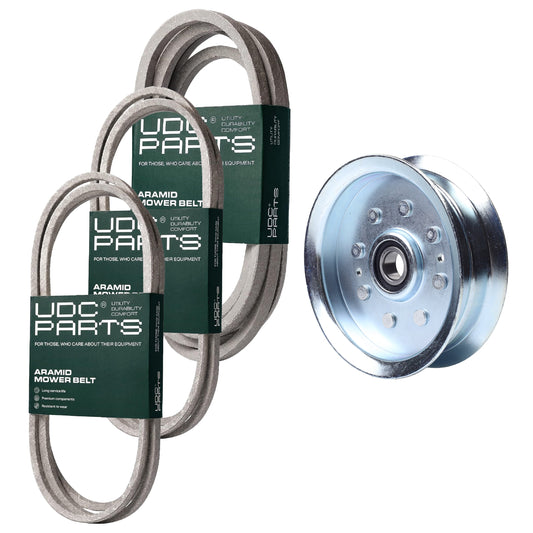 UDC Parts Mower Kit / Belt 754-04033 + Belt 754-04060 + Belt 754-04249 + Pulley GY20629 / Fits Yard-Man LT-42 LT-46 MOWER PARTS - UDC Parts Mower Kit / Belt 754-04033 + Belt 754-04060 + Belt 754-04249 + Pulley GY20629 / Fits Yard-Man LT-42 LT-46