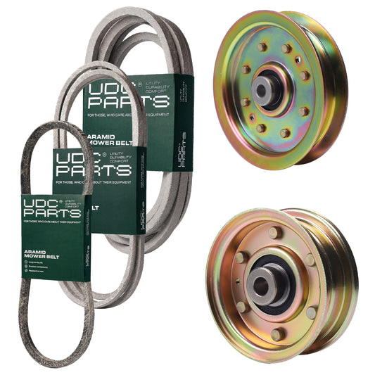 UDC Parts Mower Kit / Belt 754-0467 + Belt 754-0468 + Belt 754-0642 + Pulley 756-04224 + Pulley 956-04129 / Fits Huskee 805K MOWER PARTS - UDC Parts Mower Kit / Belt 754-0467 + Belt 754-0468 + Belt 754-0642 + Pulley 756-04224 + Pulley 956-04129 / Fits Huskee 805K