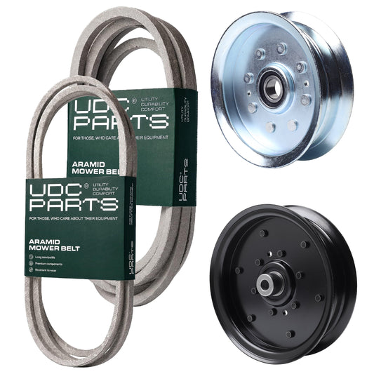 UDC Parts Mower Kit / Belt 754-04317 + Belt 754-04329 + Pulley 756-04511B + Pulley GY20629 / Fits Craftsman Z6600 Z6900 MOWER PARTS - UDC Parts Mower Kit / Belt 754-04317 + Belt 754-04329 + Pulley 756-04511B + Pulley GY20629 / Fits Craftsman Z6600 Z6900