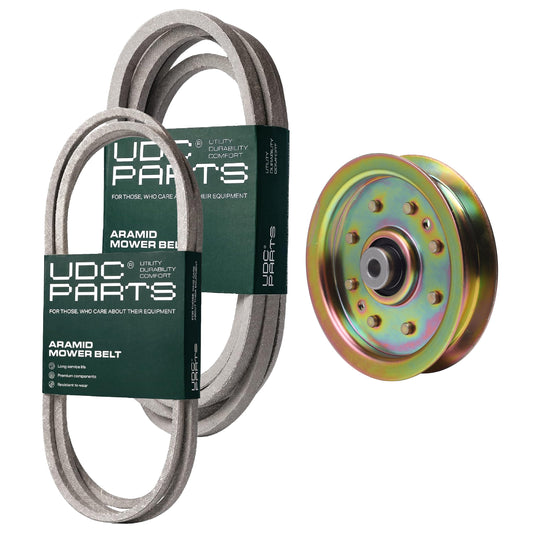 UDC Parts Mower Kit / Belt 754-04118 + Belt 754-0467 + Pulley 956-04129 / Fits Troy-Bilt Range Rider Super Bronco MOWER PARTS - UDC Parts Mower Kit / Belt 754-04118 + Belt 754-0467 + Pulley 956-04129 / Fits Troy-Bilt Range Rider Super Bronco