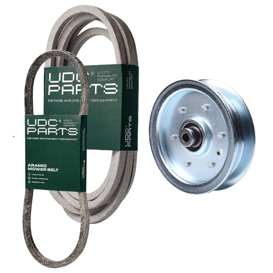 UDC Parts Mower Kit / Belt 754-04033 + Belt 754-0468 + Pulley 756-1229 / Fits Huskee 608G 608H MOWER PARTS - UDC Parts Mower Kit / Belt 754-04033 + Belt 754-0468 + Pulley 756-1229 / Fits Huskee 608G 608H