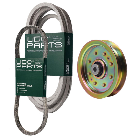 UDC Parts Mower Kit / Belt 754-04033 + Belt 754-0468 + Pulley 956-04129 / Fits Yard-Man LT-42 MOWER PARTS - UDC Parts Mower Kit / Belt 754-04033 + Belt 754-0468 + Pulley 956-04129 / Fits Yard-Man LT-42