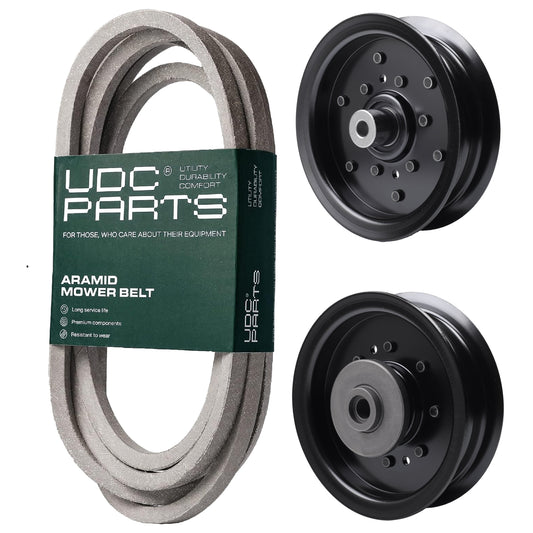 UDC Parts Mower Kit / Belt 196103 + Pulley 532196104 + Pulley 532196106 / Fits Husqvarna GTH2454T MOWER PARTS - UDC Parts Mower Kit / Belt 196103 + Pulley 532196104 + Pulley 532196106 / Fits Husqvarna GTH2454T