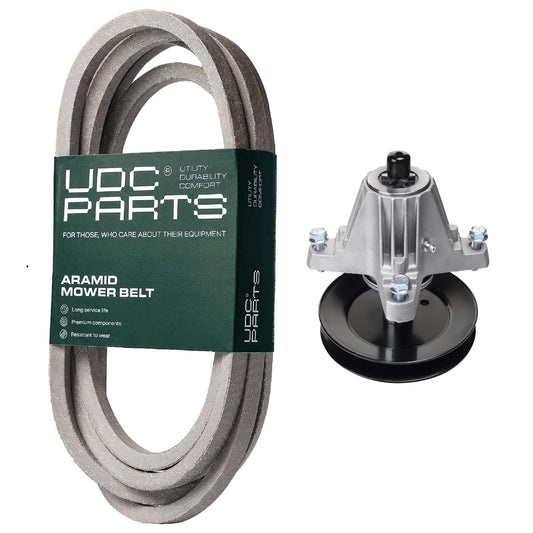 UDC Parts Mower Kit / Belt 754-04329 + Spindle 618-06978 / Fits Troy-Bilt Mustang 54 XP Mustang XP 54 Mustang XP Pivot S 54 Mustang Z54 MOWER PARTS - UDC Parts Mower Kit / Belt 754-04329 + Spindle 618-06978 / Fits Troy-Bilt Mustang 54 XP Mustang XP 54 Mustang XP Pivot S 54 Mustang Z54