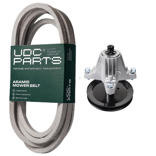 UDC Parts Mower Kit / Belt 754-04033 + Spindle 918-06991 / Fits Yard-Man LT-42 MOWER PARTS - UDC Parts Mower Kit / Belt 754-04033 + Spindle 918-06991 / Fits Yard-Man LT-42