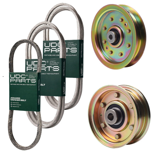 UDC Parts Mower Kit / Belt 754-04062 + Belt 754-04249 + Belt 754-0468 + Pulley 756-04224 + Pulley 956-04129 / Fits Yard-Man LT-38 MOWER PARTS - UDC Parts Mower Kit / Belt 754-04062 + Belt 754-04249 + Belt 754-0468 + Pulley 756-04224 + Pulley 956-04129 / Fits Yard-Man LT-38