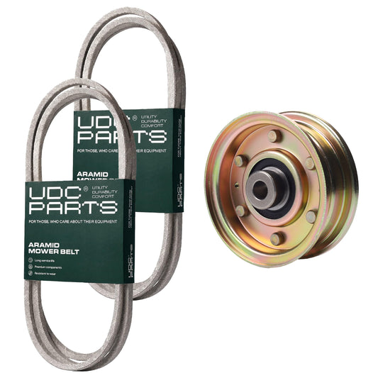 UDC Parts Mower Kit / Belt 754-04060 + Belt 754-0467 + Pulley 756-04224 / Fits Yard-Man LT-42 LT-46 MOWER PARTS - UDC Parts Mower Kit / Belt 754-04060 + Belt 754-0467 + Pulley 756-04224 / Fits Yard-Man LT-42 LT-46