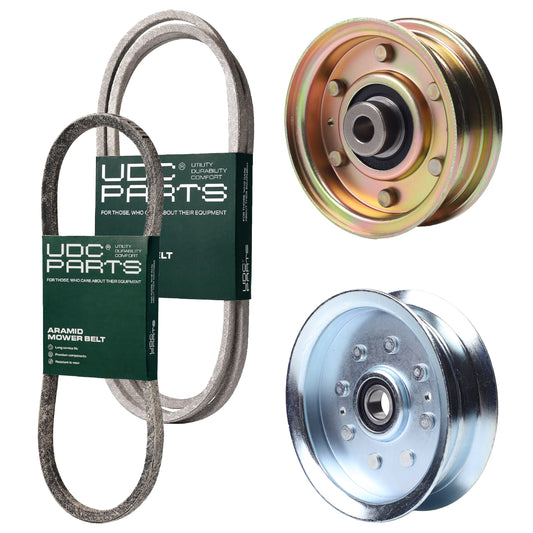 UDC Parts Mower Kit / Belt 754-04045 + Belt 754-0468 + Pulley 756-04224 + Pulley GY20629 / Fits Troy-Bilt Bronco MOWER PARTS - UDC Parts Mower Kit / Belt 754-04045 + Belt 754-0468 + Pulley 756-04224 + Pulley GY20629 / Fits Troy-Bilt Bronco