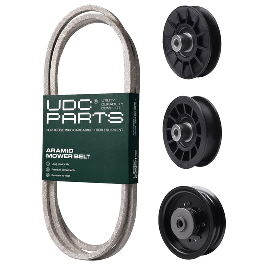 UDC Parts Mower Kit / Belt 405143 + Pulley 532194326 + Pulley 532196104 + Pulley 532194327 / Fits Husqvarna YTH220 Twin MOWER PARTS - UDC Parts Mower Kit / Belt 405143 + Pulley 532194326 + Pulley 532196104 + Pulley 532194327 / Fits Husqvarna YTH220 Twin
