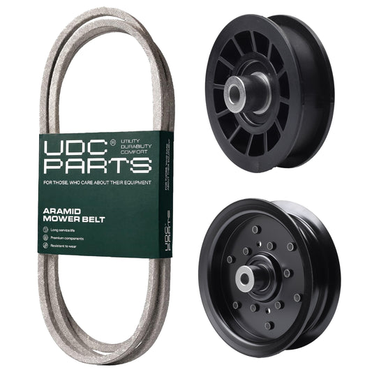 UDC Parts Mower Kit / Belt 405143 + Pulley 532196106 + Pulley 532194327 / Fits Husqvarna 2146XLS 2246LS 2346XLS TS246 TS346 YT46LS YTA1946 YTA20V46 YTA22V46 YTH18K46 YTH20K46 YTH20V46 YTH2146 YTH2146 MOWER PARTS - UDC Parts Mower Kit / Belt 405143 + Pulley 532196106 + Pulley 532194327 / Fits Husqvarna 2146XLS 2246LS 2346XLS TS246 TS346 YT46LS YTA1946 YTA20V46 YTA22V46 YTH18K46 YTH20K46 YTH20V46 YTH2146 YTH2146