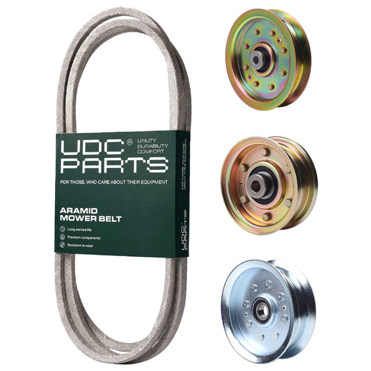 UDC Parts Mower Kit / Belt 754-05027A + Pulley 756-04224 + Pulley 956-04129 + Pulley GY20629 / Fits Troy-Bilt TB2246 TB42 MOWER PARTS - UDC Parts Mower Kit / Belt 754-05027A + Pulley 756-04224 + Pulley 956-04129 + Pulley GY20629 / Fits Troy-Bilt TB2246 TB42
