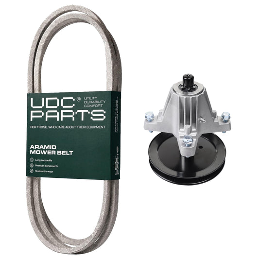 UDC Parts Mower Kit / Belt 954-04207 + Spindle 918-06991 / Fits Troy-Bilt TB2246 MOWER PARTS - UDC Parts Mower Kit / Belt 954-04207 + Spindle 918-06991 / Fits Troy-Bilt TB2246