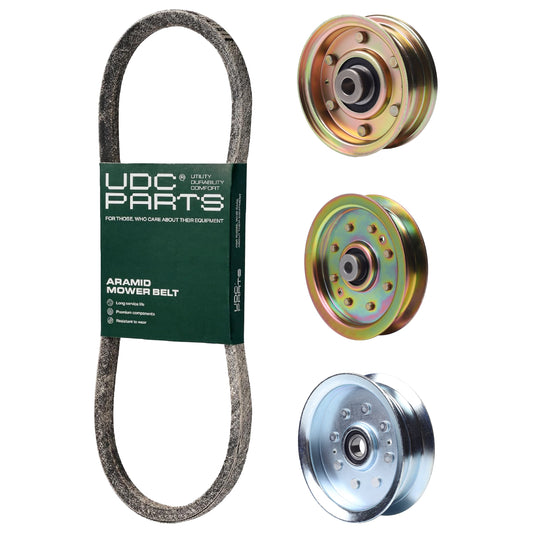UDC Parts Mower Kit / Belt 954-05001 + Pulley 756-04224 + Pulley 956-04129 + Pulley GY20629 / Fits Yard-Machines LT-42 MOWER PARTS - UDC Parts Mower Kit / Belt 954-05001 + Pulley 756-04224 + Pulley 956-04129 + Pulley GY20629 / Fits Yard-Machines LT-42