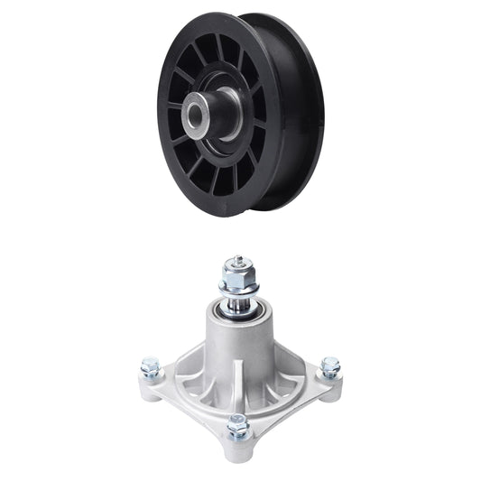 UDC Parts Mower Kit / Pulley 532194327 + Spindle 532174356 / Fits Husqvarna LT1597 MOWER PARTS - UDC Parts Mower Kit / Pulley 532194327 + Spindle 532174356 / Fits Husqvarna LT1597