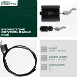 UDC Parts 532176556 176556 Engine Zone Control Cable for Craftsman 532162778 162778 Husqvarna Poulan Weed Eater 180817 Walk Behind Lawn Mowers MOWER PARTS -  UDC Parts 532176556 176556 Engine Zone Control Cable for Craftsman 532162778 162778 Husqvarna Poulan Weed Eater 180817 Walk Behind Lawn Mowers