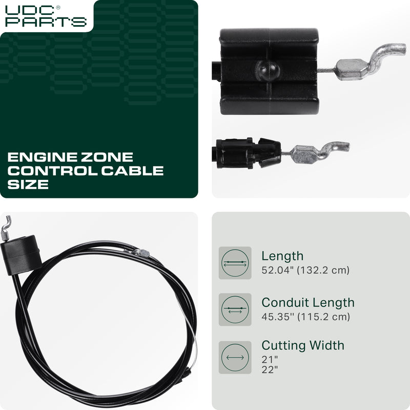 UDC Parts 532176556 176556 Engine Zone Control Cable for Craftsman 532162778 162778 Husqvarna Poulan Weed Eater 180817 Walk Behind Lawn Mowers MOWER PARTS -  UDC Parts 532176556 176556 Engine Zone Control Cable for Craftsman 532162778 162778 Husqvarna Poulan Weed Eater 180817 Walk Behind Lawn Mowers
