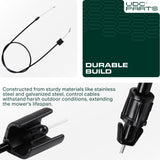 UDC Parts 532176556 176556 Engine Zone Control Cable for Craftsman 532162778 162778 Husqvarna Poulan Weed Eater 180817 Walk Behind Lawn Mowers MOWER PARTS -  UDC Parts 532176556 176556 Engine Zone Control Cable for Craftsman 532162778 162778 Husqvarna Poulan Weed Eater 180817 Walk Behind Lawn Mowers