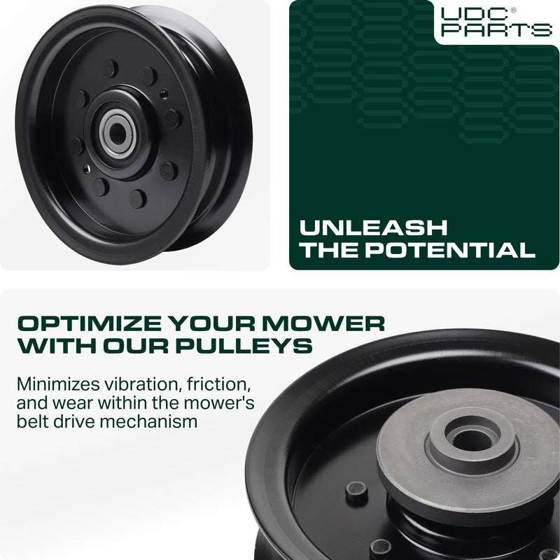 UDC Parts 196104 Idler Pulley / 48 54 inch deck / for Husqvarna 532196104 197380 532197380 TS342 TS343 TS348 TS352 YT42DXLS  UDC Parts 196104 Idler Pulley / 48 54 inch deck / for Husqvarna 532196104 197380 532197380 TS342 TS343 TS348 TS352 YT42DXLS