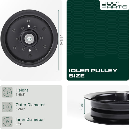 UDC Parts 532196106 Idler Pulley/ 42 46 48 54 inch deck/ for Craftsman Husqvarna Ariens Poulan 197379 196106 MZ 54 RZ 5424 YTH24K48 2042 LS Products -  UDC Parts 532196106 Idler Pulley/ 42 46 48 54 inch deck/ for Craftsman Husqvarna Ariens Poulan 197379 196106 MZ 54 RZ 5424 YTH24K48 2042 LS