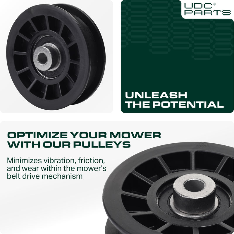 UDC Parts 539110311 Idler Pulley for Husqvarna Craftsman and Poulan Mower 14259 607163 MZ6125 RZ3016 RZ4219 RZ4619 Mower Pulleys -  UDC Parts 539110311 Idler Pulley for Husqvarna Craftsman and Poulan Mower 14259 607163 MZ6125 RZ3016 RZ4219 RZ4619