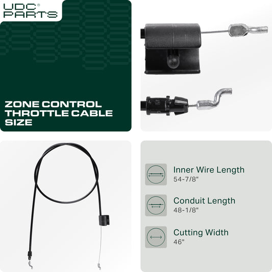 UDC Parts 582991501 158152 Zone Control Cable for Craftsman Poulan Husqvarna AYP Weed Eater 532158152 Lawn Mowers MOWER PARTS -  UDC Parts 582991501 158152 Zone Control Cable for Craftsman Poulan Husqvarna AYP Weed Eater 532158152 Lawn Mowers