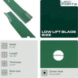 UDC Parts 601124 Mower Blades for Hustler 54 Inch Raptor SD Fastrak 797696 Raptor SDX X XD XL 797704 Big Dog 601013 602416 797712 / 3 Pack Low Lift Blades MOWER PARTS -  UDC Parts 601124 Mower Blades for Hustler 54 Inch Raptor SD Fastrak 797696 Raptor SDX X XD XL 797704 Big Dog 601013 602416 797712 / 3 Pack Low Lift Blades
