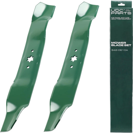 942-0610A Mulching Blades Replacement for Cub Cadet Yard Machines MTD Bolens Troy Bilt Huskee LT3800 Murray M115-38 38 Inch 742-0610 742-0610A 7420610 942-0610 GW-7420610 33020 / 2 Pack Yard-Machines Aftermarket Parts - 942-0610A Mulching Blades Replacement for Cub Cadet Yard Machines MTD Bolens Troy Bilt Huskee LT3800 Murray M115-38 38 Inch 742-0610 742-0610A 7420610 942-0610 GW-7420610 33020 / 2 Pack