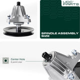 UDC Parts 918-06976A Spindle Assembly / 42 inch deck / for MTD Cub Cadet 618-06976 918-06976 918-06976A LT42 LT42C LX42 XT1-LT42  UDC Parts 918-06976A Spindle Assembly / 42 inch deck / for MTD Cub Cadet 618-06976 918-06976 918-06976A LT42 LT42C LX42 XT1-LT42