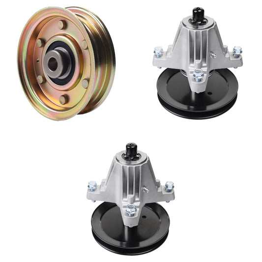 UDC Parts Mower Kit / Pulley 756-04224 + Spindle 618-06976 + Spindle 918-06991 / Fits Troy-Bilt TB42 MOWER PARTS - UDC Parts Mower Kit / Pulley 756-04224 + Spindle 618-06976 + Spindle 918-06991 / Fits Troy-Bilt TB42